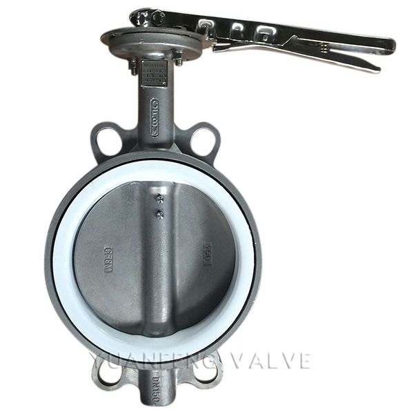 PTFE Seat Stainless Steel Wafer Butterfly Valve