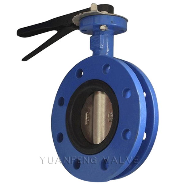 U Type Flanged Butterfly Valve with Handle