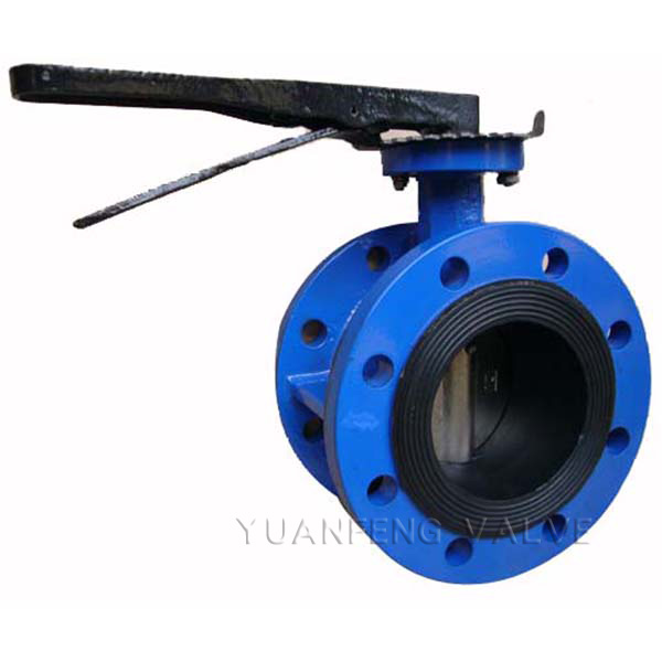 Center Line Flanged Butterfly Valve with Handle